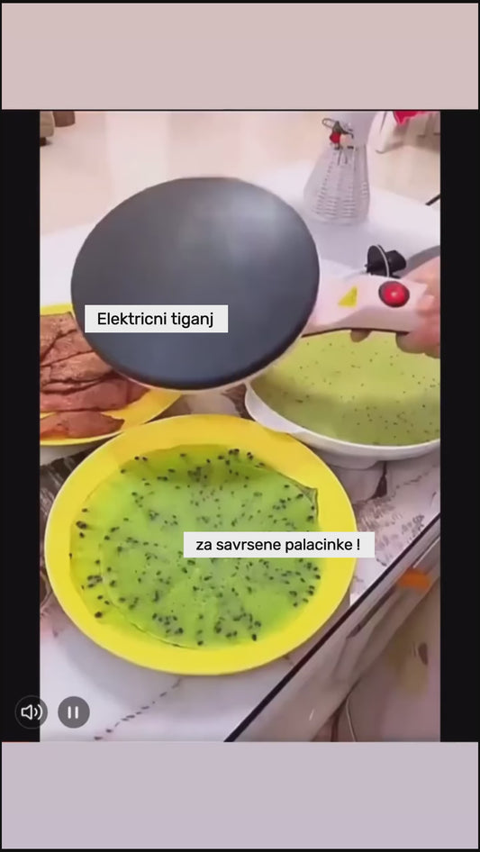 Savršeni tiganj za palačinke  Takodje uz njega ide I posuda I muckalica za palacinke